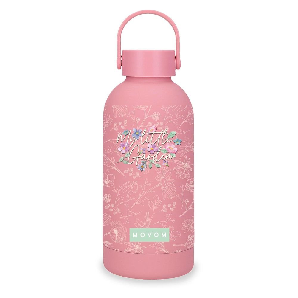 BOTELLA TERMICA ACERO 350ML MOVOM ENJOY GARDEN ROSA