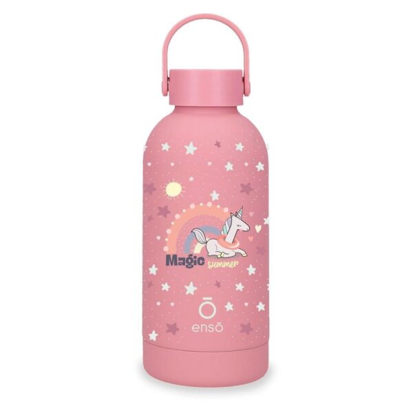 BOTELLA TERMICA ACERO 350ML ENSO MAGICAL UNICORN ROSA