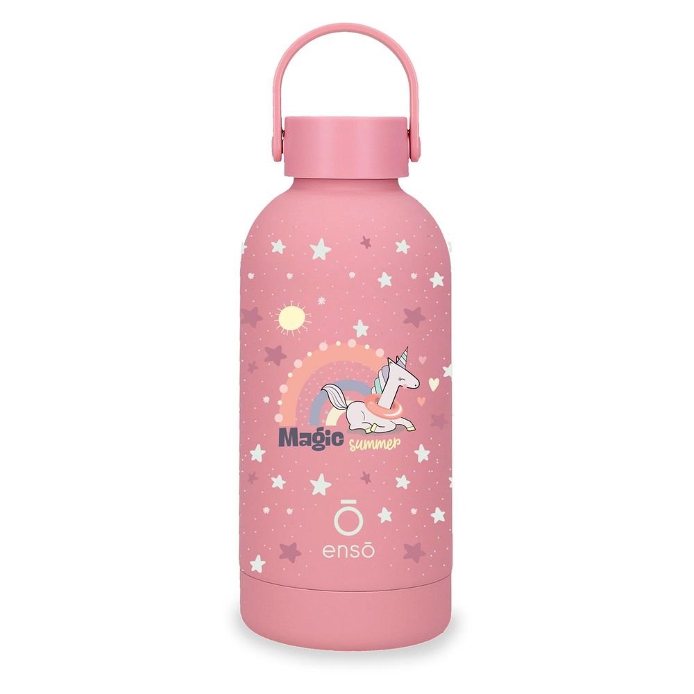 BOTELLA TERMICA ACERO 350ML ENSO MAGICAL UNICORN ROSA