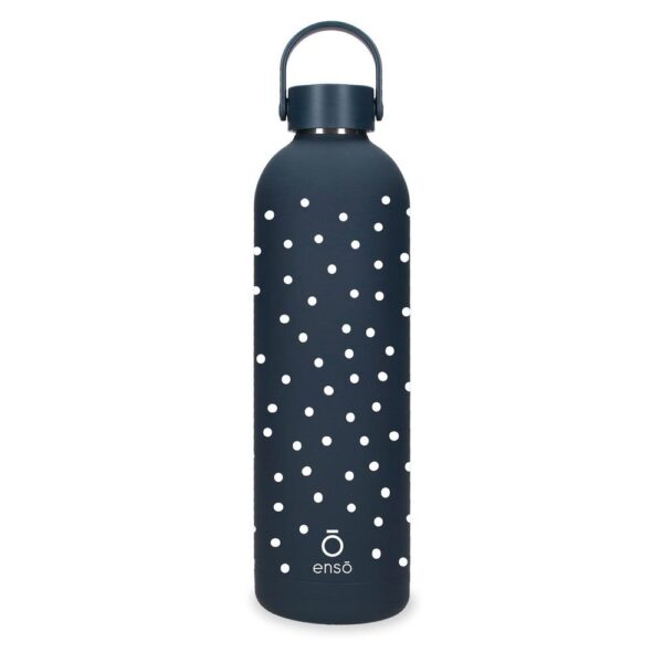 BOTELLA TERMICA ACERO 750ML MOVOM ENJOY ADVENTURE NEGRO