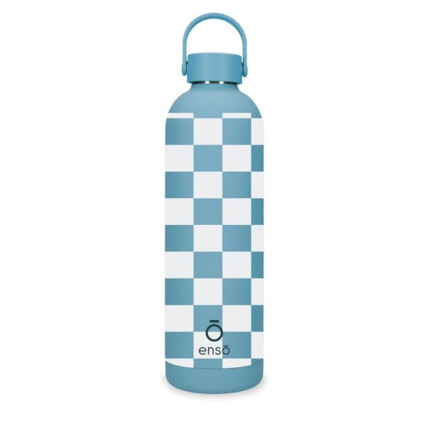 BOTELLA TERMICA ACERO 750ML ENSO MAGICAL SQUARES AZUL