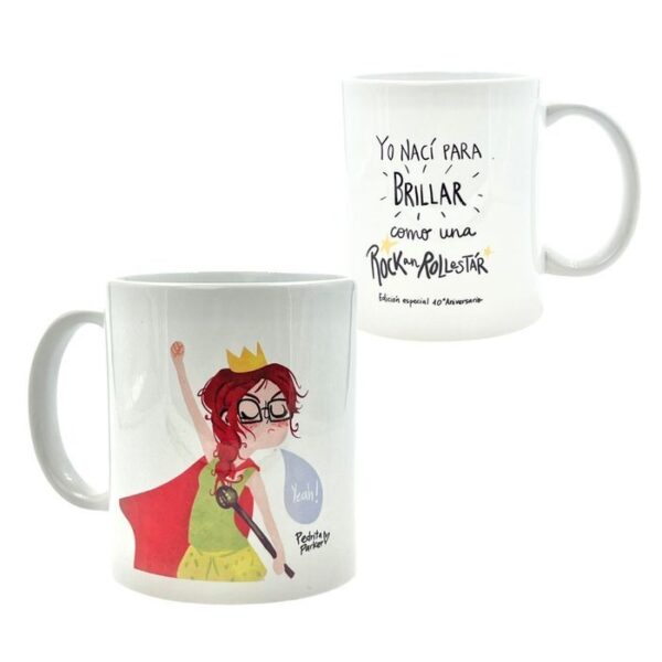 TAZA PEDRITA PARKER REINA PECAS BRILLAR