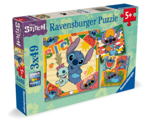 PUZZLE 3X49 PIEZAS DISNEY STITCH