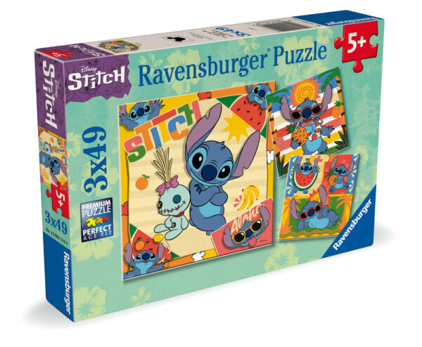 PUZZLE 3X49 PIEZAS DISNEY STITCH