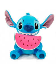 PELUCHE STITCH COMIENDO UNA SANDIA 25CM