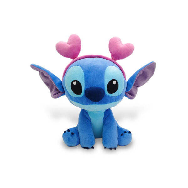 PELUCHE STITCH CON DIADEMA DE CORAZONES 25CM