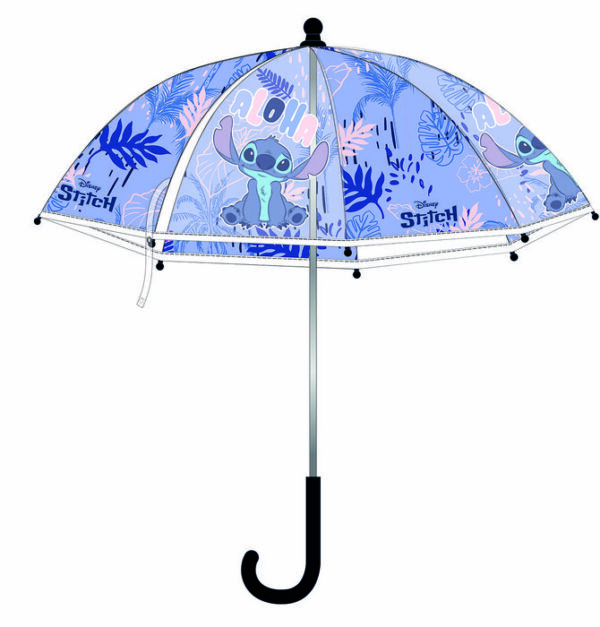 Stitch – Paraguas Infantil Transparente Stitch Rainy Days