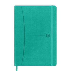 LIBRETA COSIDA OXFORD SIGNATURE A5 104H OP DOTS TE TURQUESA
