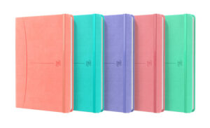 LIBRETA COSIDA OXFORD SIGNATURE A5 80H OP LISO TE PASTEL