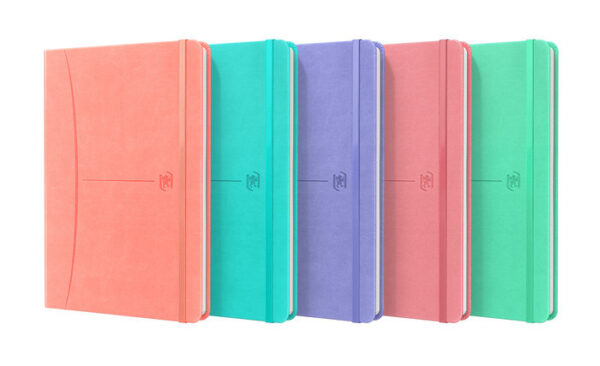 LIBRETA COSIDA OXFORD SIGNATURE A5 80H OP LISO TE PASTEL