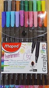 Rotulador Maped Est/20 Graph Peps 0,4Mm Surtidos