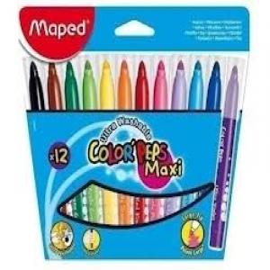 Rotulador Maped Colorpeps Jumbo 12 Colores Surtidos