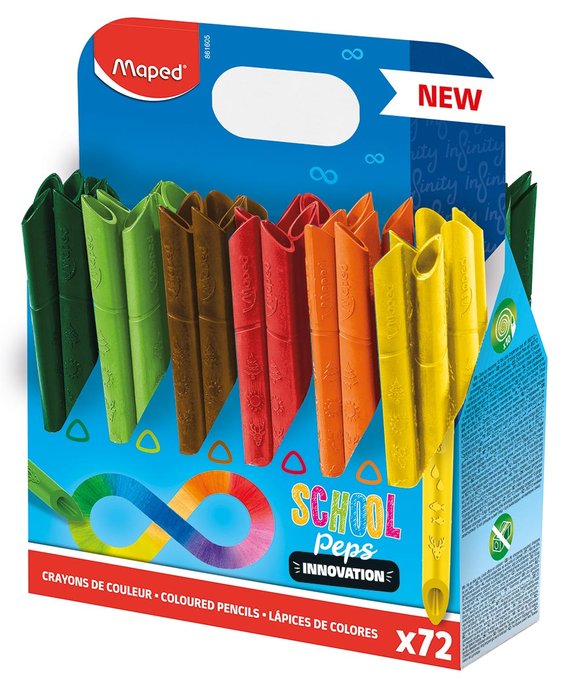 Lapiz Maped Infinity School Pack 72 Colores