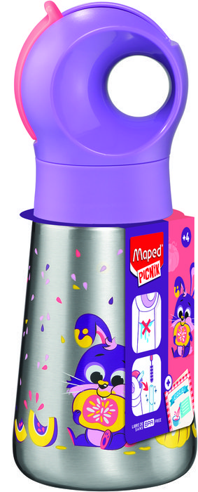 Botella Infantil Miniz Botella Acero Inoxidable 350Ml Conej