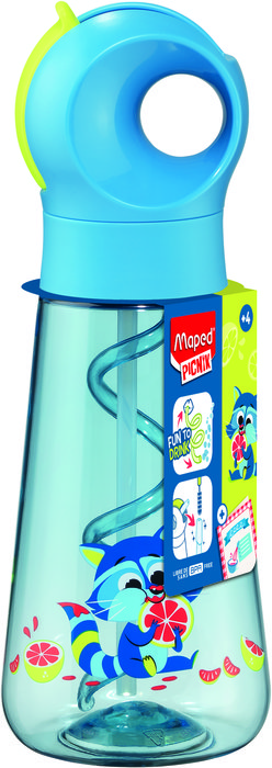 Botella Infantil Mininz Plastico Ecozen 500Ml Mapache