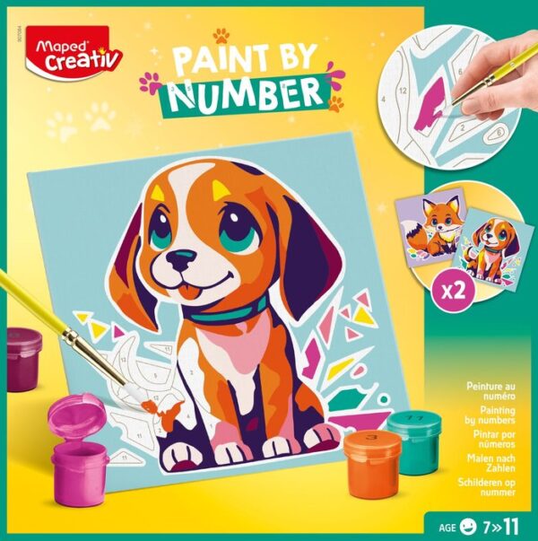 Pintar Por Numeros Perro/Zorro