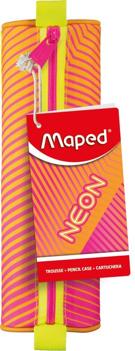 Portatodo Redondo Naranja Neon