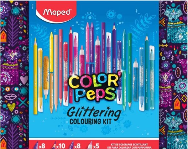 Kit De Coloreado Maped Glitter