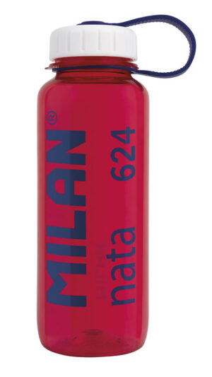 BOTELLA TRITAN 0 65 L MILAN NATA 624 ROSA TRANSPARENTE