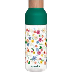 BOTELLA TRITAN 720 ML ICE FLOWER VERDE QUOKKA