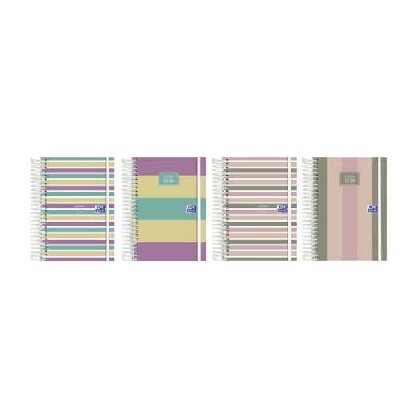 AGENDA ESCOLAR 25-26 COLORBLOCK 8º DIA PAGINA OXFORD