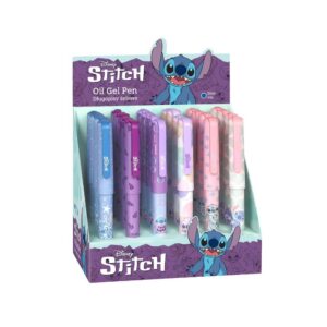 Stitch – Expositor 24 Boligrafos Gel Tinta Azul Stitch - Pas