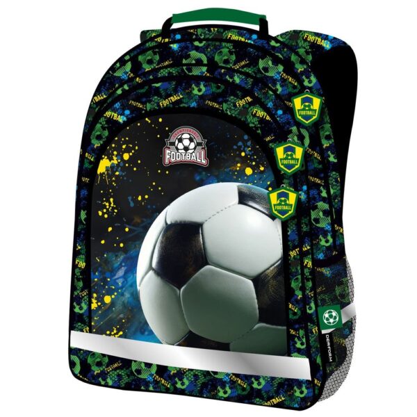 Mochila Infantil 38x28 Doble Football Neon