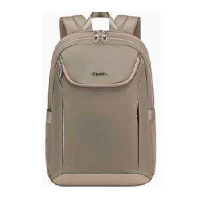 Mochila Chantria Con Doble Cremallera Beige