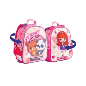Mochila Mitama Spinny Doble Cara Panda Y Hada