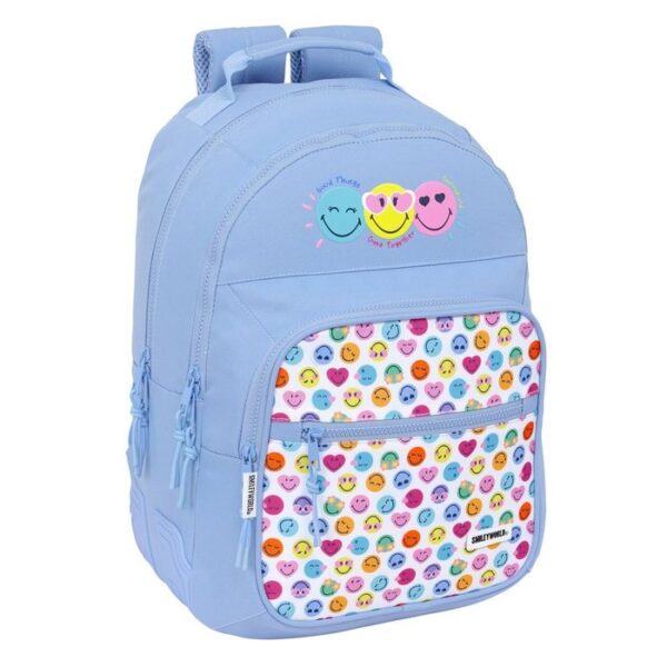 Mochila Doble Con Cantoneras Adap Carro Smiley World Joyful