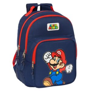 Mochila Doble Con Cantoneras Adapta Carro Super Mario World
