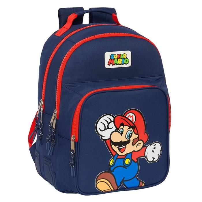 Mochila Doble Con Cantoneras Adapta Carro Super Mario World