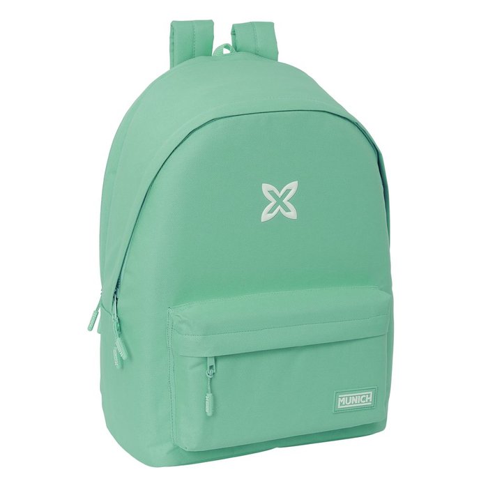 Mochila Doble Portatil 15 6usb Munich Basics Verde Menta