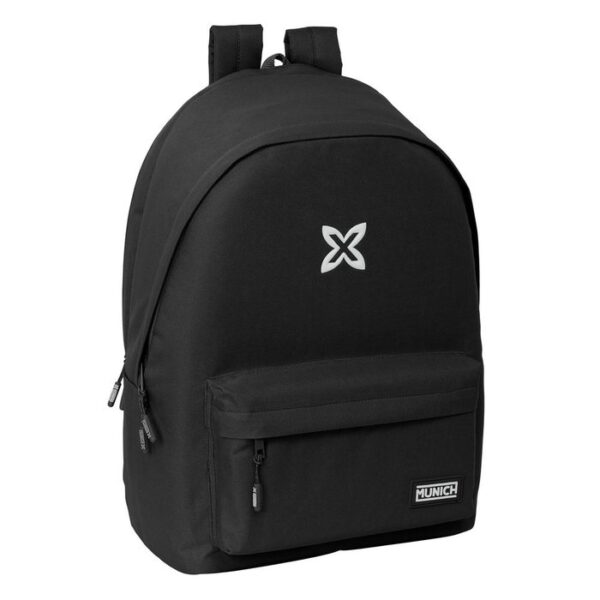 Mochila Doble Para Portatil 15 6usb Munich Basics Negra