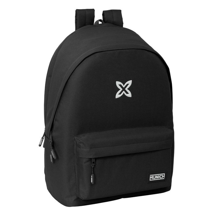 Mochila Doble Para Portatil 15 6usb Munich Basics Negra