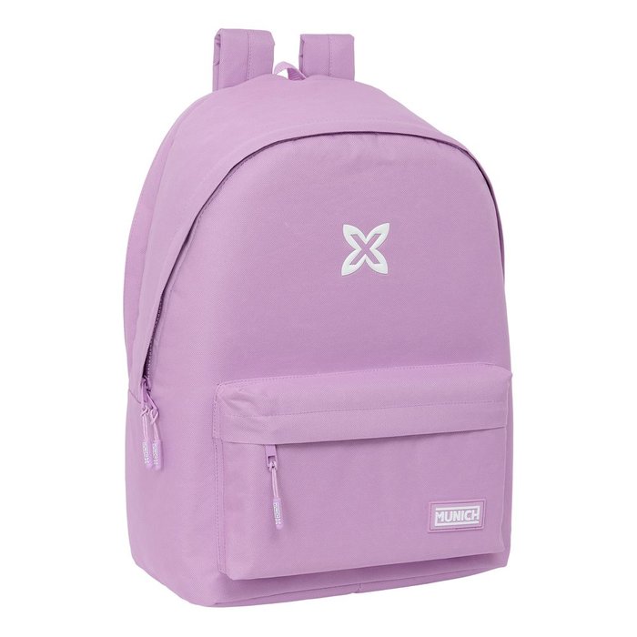 Mochila Doble Portatil 15 6usb Munich Basics Lila Pastel
