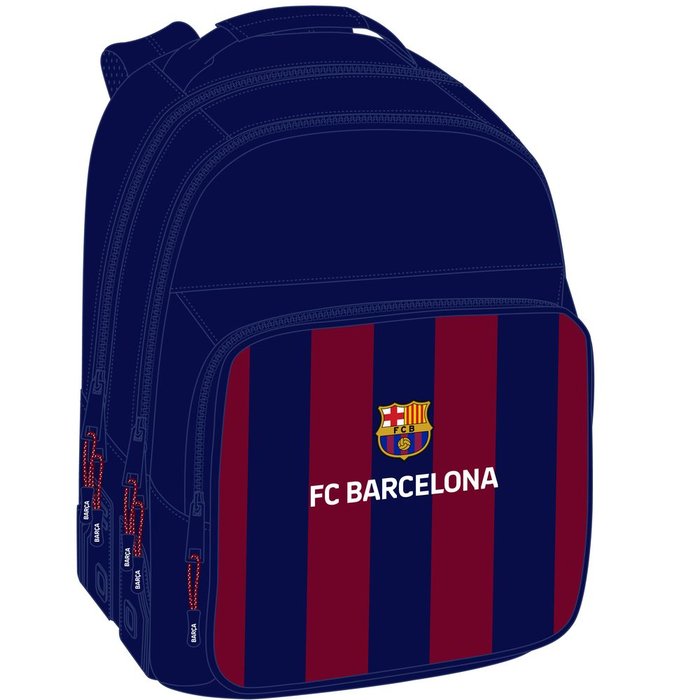 Mochila Doble Con Cantoneras Adaptable Carro FC Barcelona