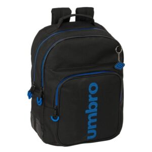 Mochila Doble Con Cantoneras Adapt Carro Umbro Jet Black