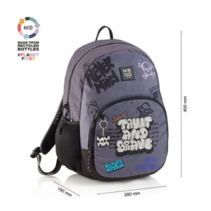 Mochila Doble Roma Reciclada Graffitti