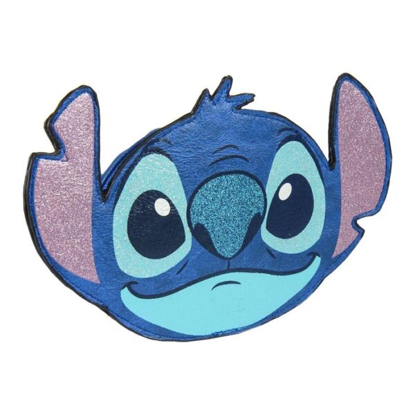 Stitch – Monedero Redondo Con Forma Cara Stitch Azul