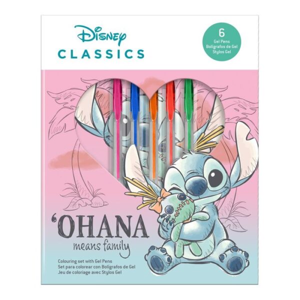 Stitch – Set Boligrafos De Gel Y Cuarderno De Actividades St