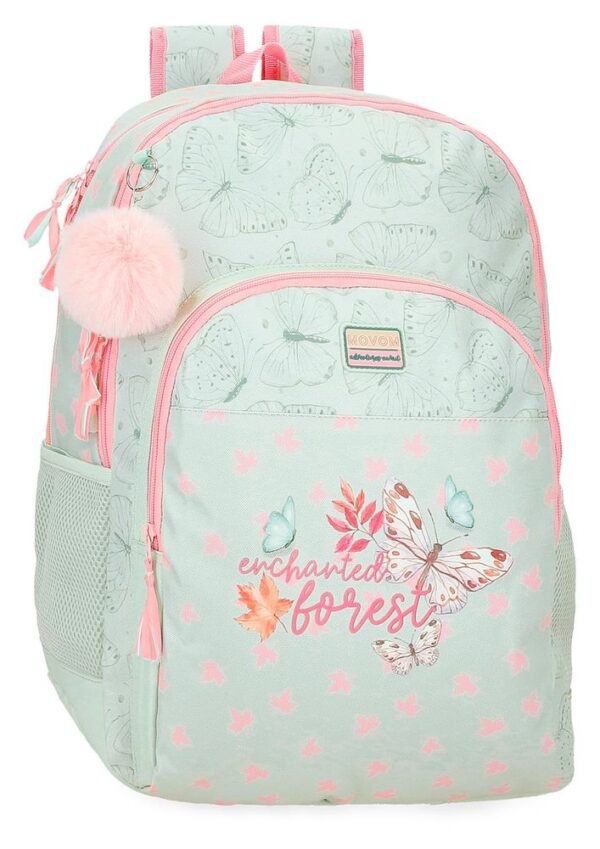 Mochila Escolar Doble Movom Enchanted Forest 46cm