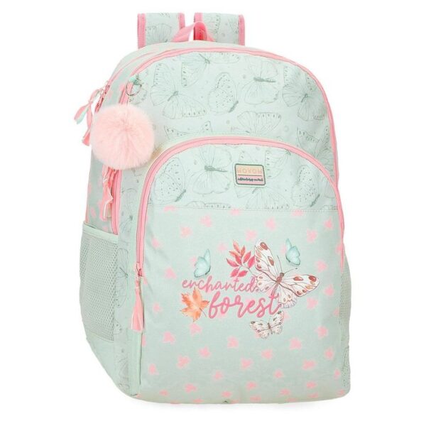 Mochila Escolar Doble Movom Enchanted Forest 46cm Adap Carro