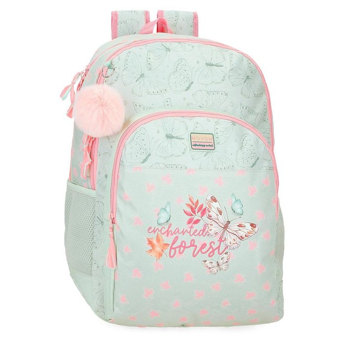 Mochila Escolar Doble Movom Enchanted Forest 46cm Adap Carro