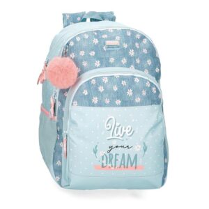 Mochila Escolar Doble Movom Live Your Dreams Adap Carro 46c