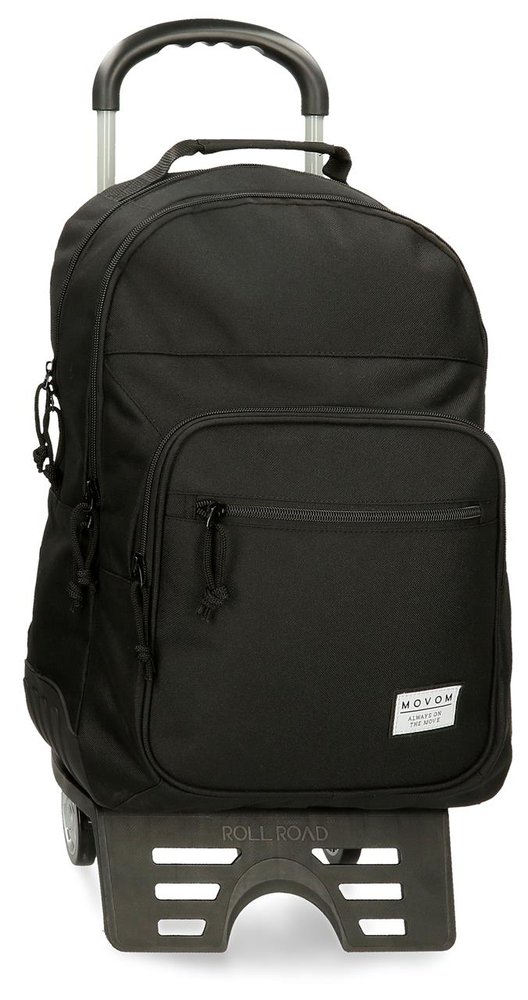Mochila Doble Movom Always On Move Con Carro Negro 44cm