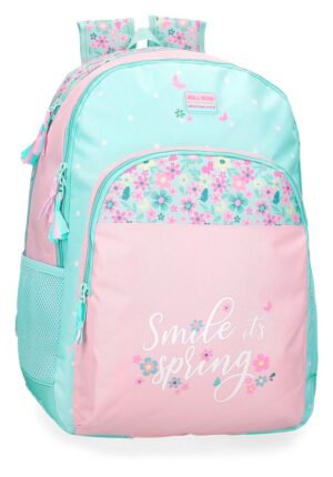 Mochila Doble Escolar Roll Road Spring Dream 44cm