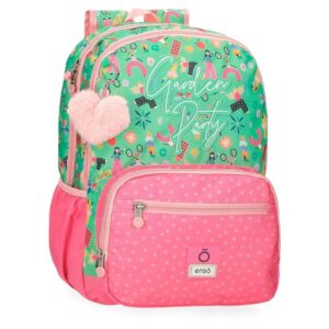 Mochila Escolar Enso Garden Party Doble
