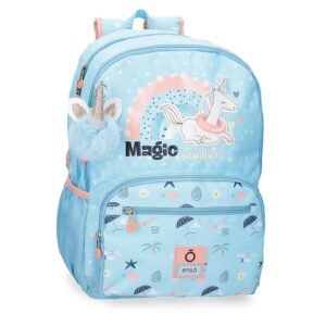 Mochila Enso Magic Summer Azul Claro Doble