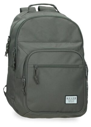 Mochila Doble Compartimento Movom Always On The Move Caqui